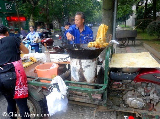 China Local Street Food Market Breakfast Stall