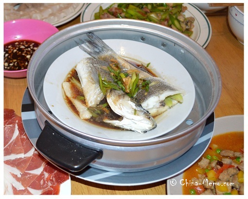 Chinese Steamed Fish Dish.